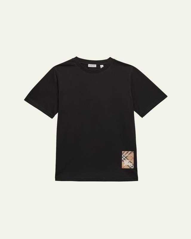 Boy's Cedar EKD Label Short-Sleeve Cotton T-Shirt, Size 3-14